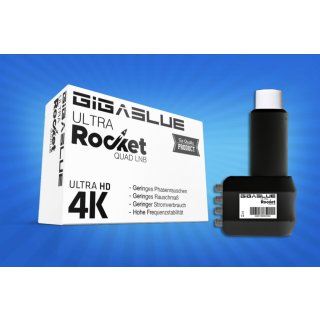 GigaBlue Ultra Rocket Quattro LNB 0.1db Full HD 3D 4K